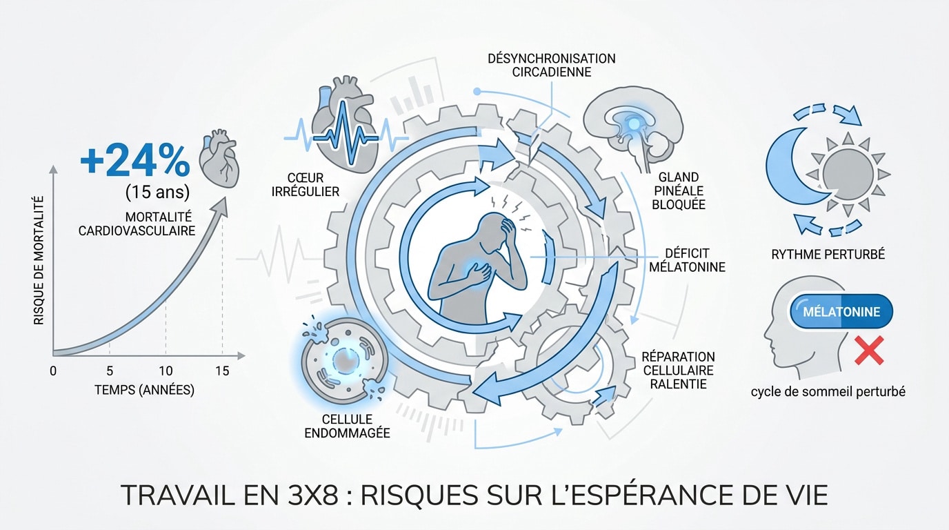 Impact du travail en 3x8 sur la santé et les rythmes biologiques